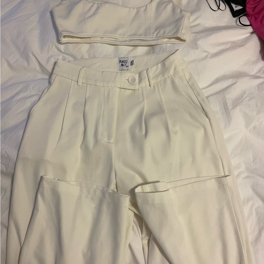 Cream Women's Pants & Jumpsuit Set
